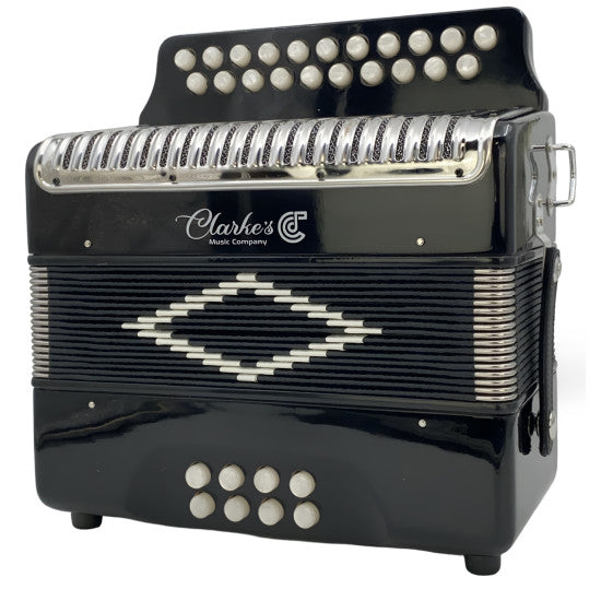 Clarkes "Dubh" Button Accordion B/C