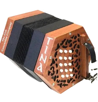 Tina C/G Anglo-Concertina Brown