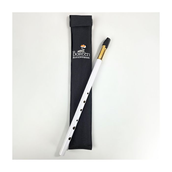 Boreen White Soprano "D" Whistle